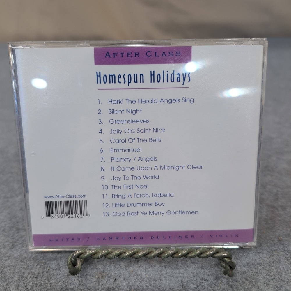 After Class Homespun Holidays CD‎ Instrumental Guitar Hammered Dulcimer 1998 - Picture 2 of 4